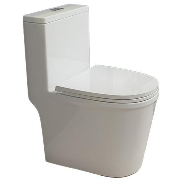 Traditional Toilet Bowl One Piece Toilet Floor Mounted Siphon Jet Flush Toilet Clearhalo 'Bathroom Remodel & Bathroom Fixtures' 'Home Improvement' 'home_improvement' 'home_improvement_toilets' 'Toilets & Bidets' 'Toilets' 7130627
