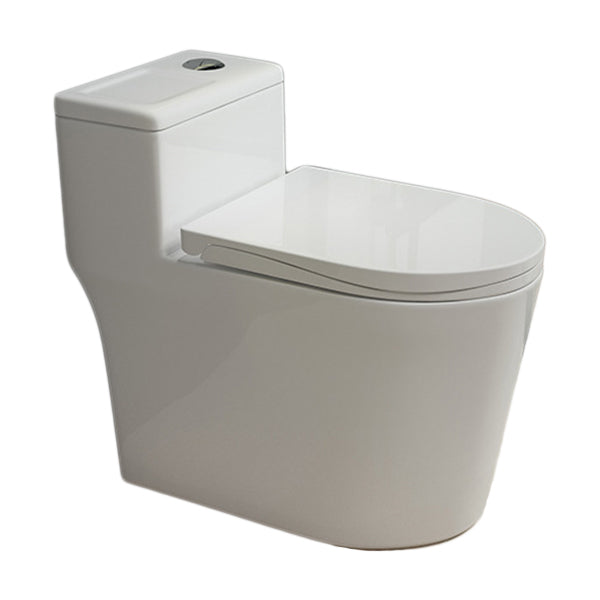 Traditional Toilet Bowl One Piece Toilet Floor Mounted Siphon Jet Flush Toilet Clearhalo 'Bathroom Remodel & Bathroom Fixtures' 'Home Improvement' 'home_improvement' 'home_improvement_toilets' 'Toilets & Bidets' 'Toilets' 7130629