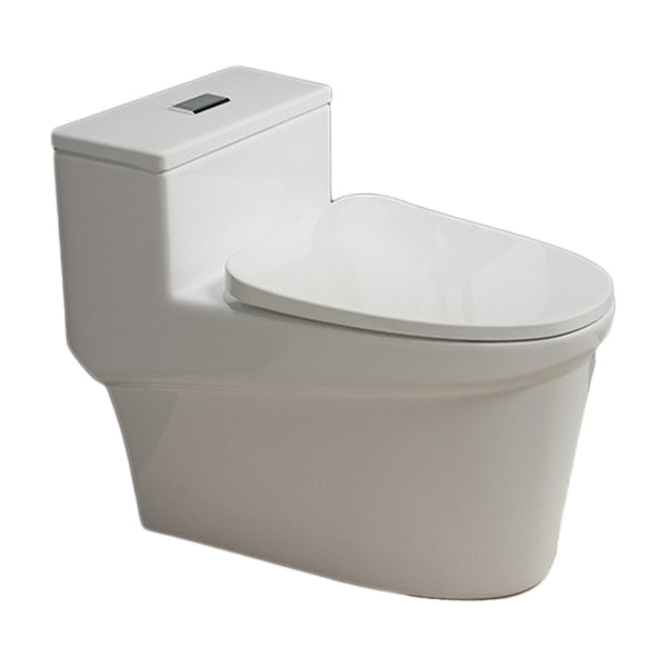 Traditional Toilet Bowl One Piece Toilet Floor Mounted Siphon Jet Flush Toilet Clearhalo 'Bathroom Remodel & Bathroom Fixtures' 'Home Improvement' 'home_improvement' 'home_improvement_toilets' 'Toilets & Bidets' 'Toilets' 7130631