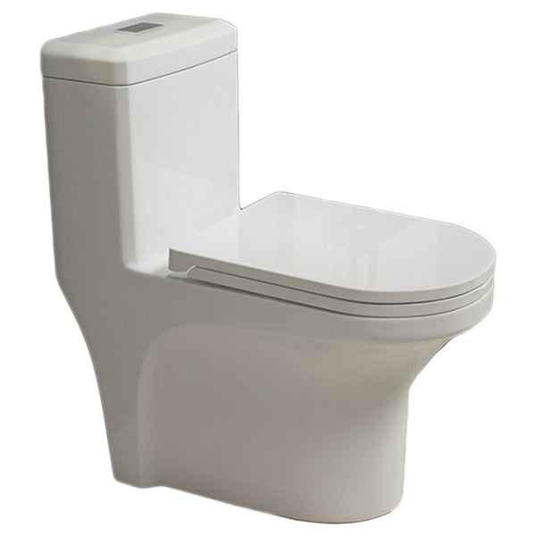 Traditional Toilet Bowl One Piece Toilet Floor Mounted Siphon Jet Flush Toilet Clearhalo 'Bathroom Remodel & Bathroom Fixtures' 'Home Improvement' 'home_improvement' 'home_improvement_toilets' 'Toilets & Bidets' 'Toilets' 7130632