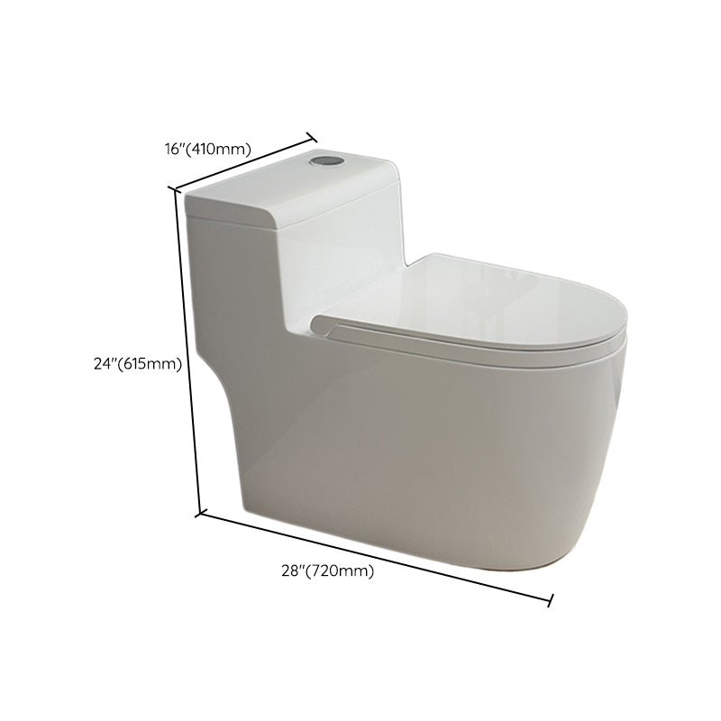 Traditional Toilet Bowl One Piece Toilet Floor Mounted Siphon Jet Flush Toilet Clearhalo 'Bathroom Remodel & Bathroom Fixtures' 'Home Improvement' 'home_improvement' 'home_improvement_toilets' 'Toilets & Bidets' 'Toilets' 7130637