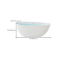 Acrylic Freestanding Bath Oval White Modern Back to Wall Bathtub Clearhalo 'Bathroom Remodel & Bathroom Fixtures' 'Bathtubs' 'Home Improvement' 'home_improvement' 'home_improvement_bathtubs' 'Showers & Bathtubs' 7132644