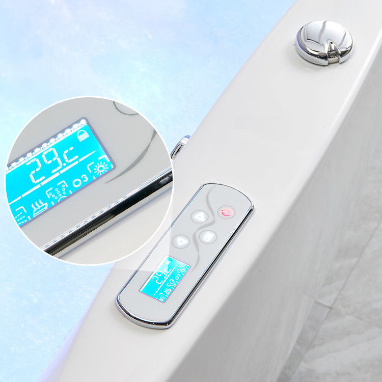 Freestanding Bath Acrylic Soaking White Heater Included Bathtub Clearhalo 'Bathroom Remodel & Bathroom Fixtures' 'Bathtubs' 'Home Improvement' 'home_improvement' 'home_improvement_bathtubs' 'Showers & Bathtubs' 7132711