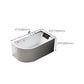 Acrylic Corner Bathtub Soaking White Modern Back to Wall Bath Clearhalo 'Bathroom Remodel & Bathroom Fixtures' 'Bathtubs' 'Home Improvement' 'home_improvement' 'home_improvement_bathtubs' 'Showers & Bathtubs' 7132728