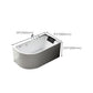 Acrylic Corner Bathtub Soaking White Modern Back to Wall Bath Clearhalo 'Bathroom Remodel & Bathroom Fixtures' 'Bathtubs' 'Home Improvement' 'home_improvement' 'home_improvement_bathtubs' 'Showers & Bathtubs' 7132731