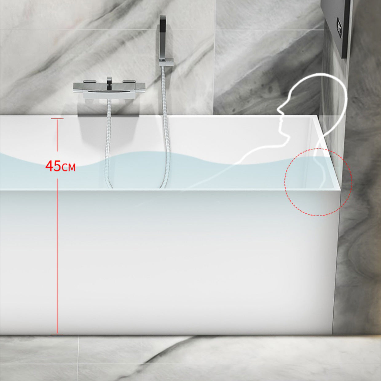 Flat Bottom Rectangular Bathtub Antique Finish Modern Bath Tub Clearhalo 'Bathroom Remodel & Bathroom Fixtures' 'Bathtubs' 'Home Improvement' 'home_improvement' 'home_improvement_bathtubs' 'Showers & Bathtubs' 7132757