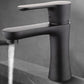 American Classic Vessel Sink Bathroom Faucet Low Arc Lever Handle Faucet Negro Clearhalo 'bathroom_sink_faucets' 'Conjunta de Baño y Conjunta de Grifo' 'Coronamiento de Baño y Dispositivo de Baño' 'Grifo del lavabo del baño' 'Hogar' 'home_improvement' 'home_improvement_bathroom_sink_faucets' 'Mejoras para el hogar' 7132852