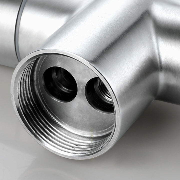 Kitchen Sink Faucet Swivel Spout Double Handle High Arch Kitchen Faucet Clearhalo 'Home Improvement' 'home_improvement' 'home_improvement_kitchen_faucets' 'Kitchen Faucets' 'Kitchen Remodel & Kitchen Fixtures' 'Kitchen Sinks & Faucet Components' 'kitchen_faucets' 7133058