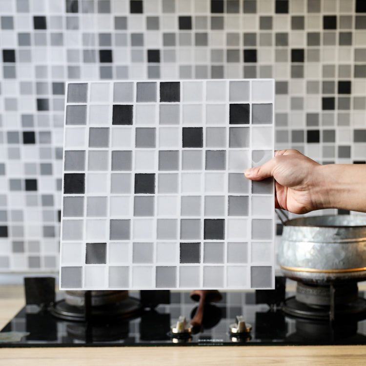 Mosaic Tile Wallpaper Plastic Waterproof Peel & Stick Mosaic Tile Clearhalo 'Flooring 'Home Improvement' 'home_improvement' 'home_improvement_peel_stick_blacksplash' 'Peel & Stick Backsplash Tile' 'peel_stick_blacksplash' 'Walls & Ceilings' Walls and Ceiling' 7133254