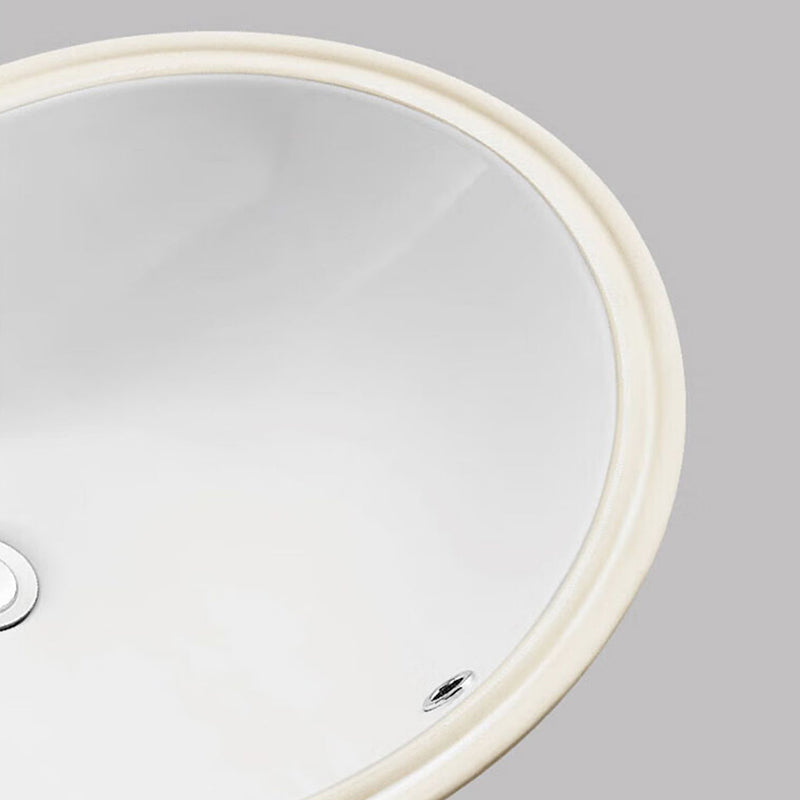 Modern Porcelain Bathroom Sink in White with Overflow Undermount Sink Clearhalo 'Bathroom Remodel & Bathroom Fixtures' 'Bathroom Sinks & Faucet Components' 'Bathroom Sinks' 'bathroom_sink' 'Home Improvement' 'home_improvement' 'home_improvement_bathroom_sink' 7133503