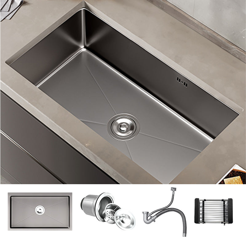 Kitchen Sink Noise-cancelling Design Modern Style Drop-In Kitchen Sink Sink Only None Clearhalo 'Home Improvement' 'home_improvement' 'home_improvement_kitchen_sinks' 'Kitchen Remodel & Kitchen Fixtures' 'Kitchen Sinks & Faucet Components' 'Kitchen Sinks' 'kitchen_sinks' 7133556
