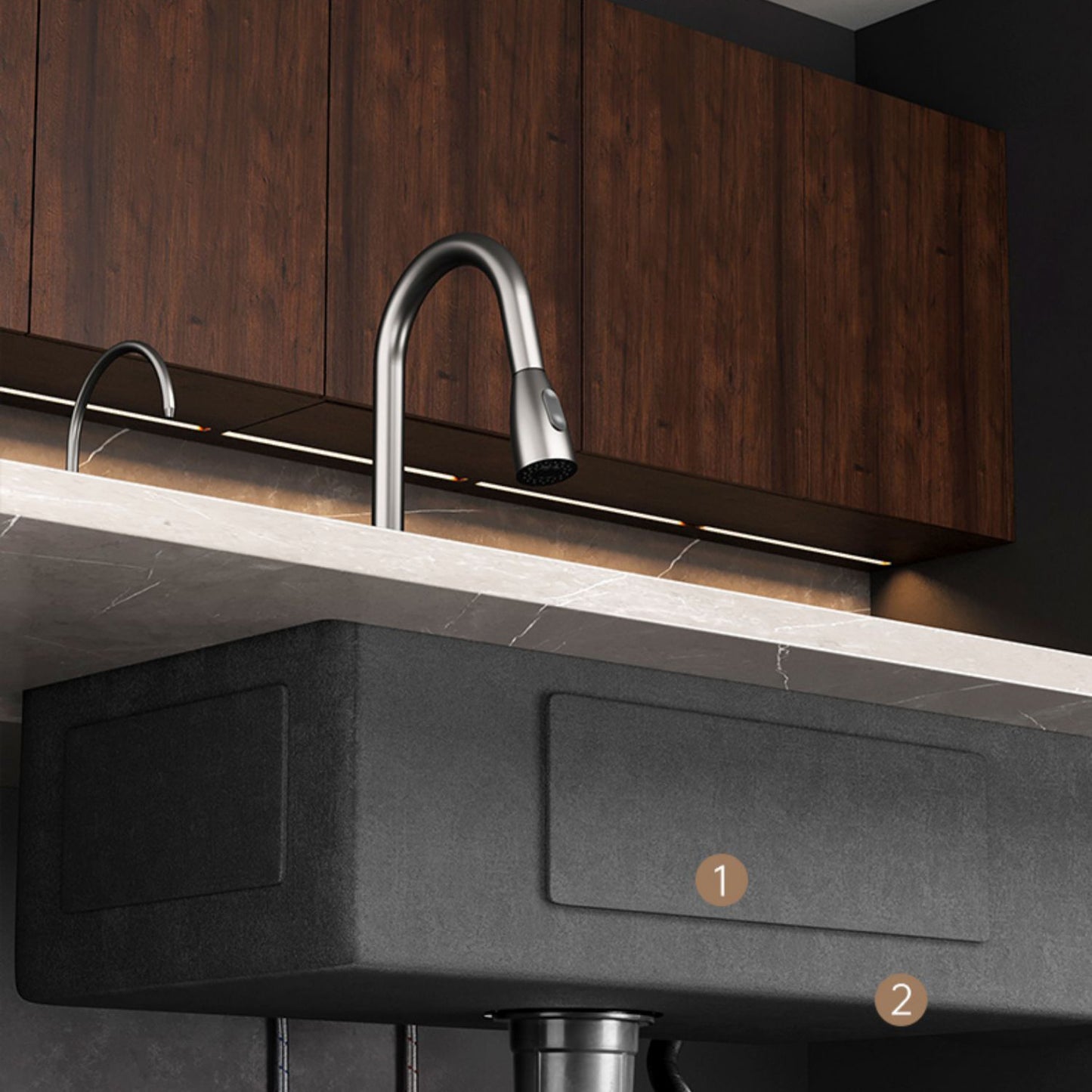 Kitchen Sink Noise-cancelling Design Modern Style Drop-In Kitchen Sink Clearhalo 'Home Improvement' 'home_improvement' 'home_improvement_kitchen_sinks' 'Kitchen Remodel & Kitchen Fixtures' 'Kitchen Sinks & Faucet Components' 'Kitchen Sinks' 'kitchen_sinks' 7133567