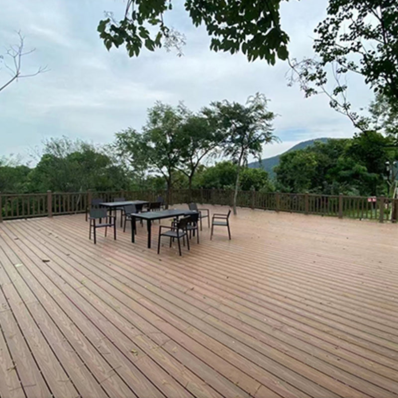 Contemporary Hardwood Deck Tiles Wire brushed Engineered Plank Flooring Clearhalo 'Flooring 'Hardwood Flooring' 'hardwood_flooring' 'Home Improvement' 'home_improvement' 'home_improvement_hardwood_flooring' Walls and Ceiling' 7133681