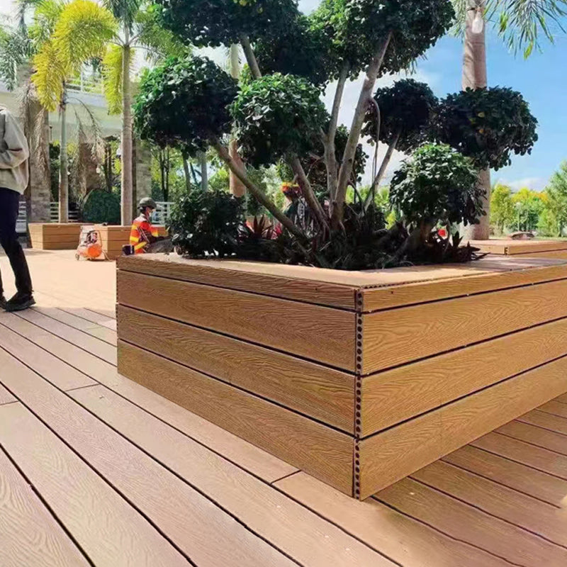 Contemporary Hardwood Deck Tiles Wire brushed Engineered Plank Flooring Clearhalo 'Flooring 'Hardwood Flooring' 'hardwood_flooring' 'Home Improvement' 'home_improvement' 'home_improvement_hardwood_flooring' Walls and Ceiling' 7133684