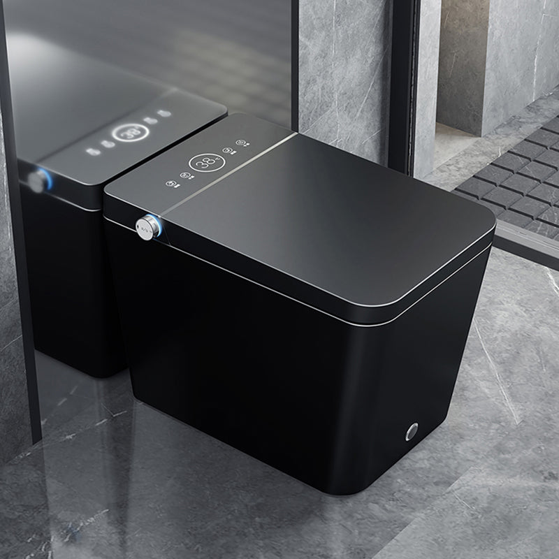 Modern Floor Mounted Flush Toilet Siphon Jet Urine Toilet with Heated Seat for Bathroom Clearhalo 'Bathroom Remodel & Bathroom Fixtures' 'Home Improvement' 'home_improvement' 'home_improvement_toilets' 'Toilets & Bidets' 'Toilets' 7139554