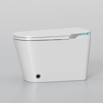 Modern Toilet Bowl One Piece Toilet Floor Mounted Porcelain Toilet 14" Clearhalo 'Bathroom Remodel & Bathroom Fixtures' 'Home Improvement' 'home_improvement' 'home_improvement_toilets' 'Toilets & Bidets' 'Toilets' 7139557