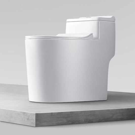 Modern Toilet Bowl One Piece Toilet Floor Mounted Siphon Jet Toilet Clearhalo 'Bathroom Remodel & Bathroom Fixtures' 'Home Improvement' 'home_improvement' 'home_improvement_toilets' 'Toilets & Bidets' 'Toilets' 7139572