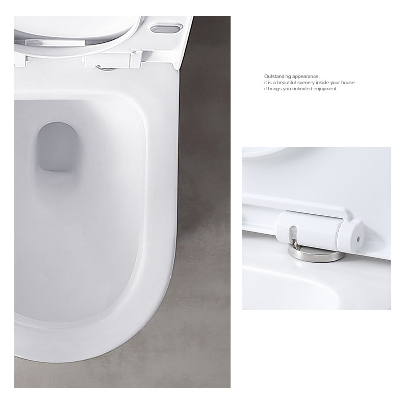 Modern Toilet Bowl One Piece Toilet Floor Mounted Siphon Jet Toilet Clearhalo 'Bathroom Remodel & Bathroom Fixtures' 'Home Improvement' 'home_improvement' 'home_improvement_toilets' 'Toilets & Bidets' 'Toilets' 7139581