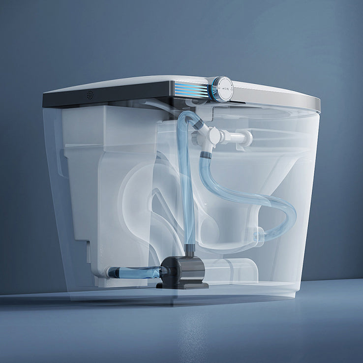 Modern Toilet Bowl One Piece Toilet Floor Mounted ABS Toilet Clearhalo 'Bathroom Remodel & Bathroom Fixtures' 'Home Improvement' 'home_improvement' 'home_improvement_toilets' 'Toilets & Bidets' 'Toilets' 7139609