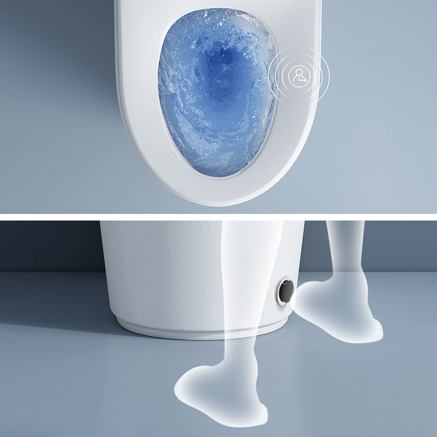 Modern Toilet Bowl One Piece Toilet Floor Mounted ABS Toilet Clearhalo 'Bathroom Remodel & Bathroom Fixtures' 'Home Improvement' 'home_improvement' 'home_improvement_toilets' 'Toilets & Bidets' 'Toilets' 7139610