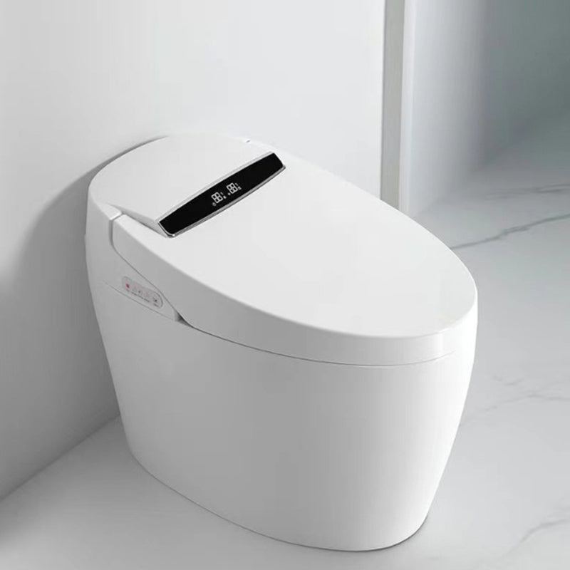 Modern Floor Mounted Flush Toilet White Siphon Jet Toilet Bowl with Seat for Washroom Auto Flush(Top Configuration) Clearhalo 'Bathroom Remodel & Bathroom Fixtures' 'Home Improvement' 'home_improvement' 'home_improvement_toilets' 'Toilets & Bidets' 'Toilets' 7139642