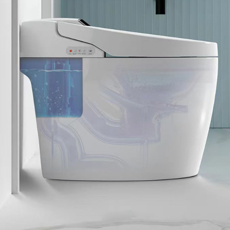 Modern Floor Mounted Flush Toilet White Siphon Jet Toilet Bowl with Seat for Washroom Clearhalo 'Bathroom Remodel & Bathroom Fixtures' 'Home Improvement' 'home_improvement' 'home_improvement_toilets' 'Toilets & Bidets' 'Toilets' 7139648