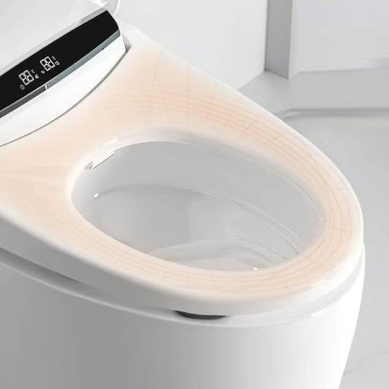 Modern Floor Mounted Flush Toilet White Siphon Jet Toilet Bowl with Seat for Washroom Clearhalo 'Bathroom Remodel & Bathroom Fixtures' 'Home Improvement' 'home_improvement' 'home_improvement_toilets' 'Toilets & Bidets' 'Toilets' 7139651