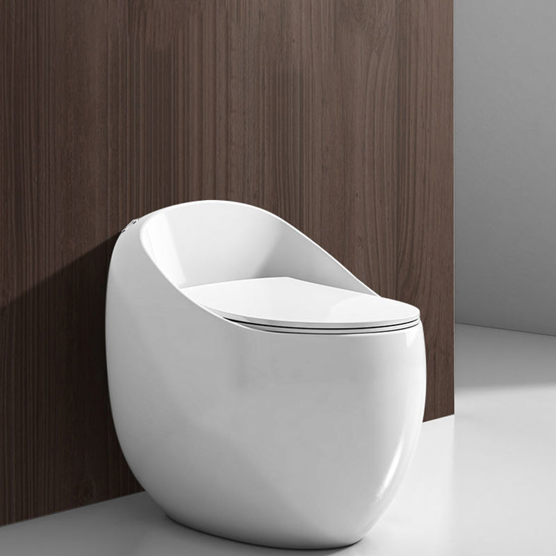 Modern Floor Mounted Flush Toilet Seat Included Urine Toilet for Bathroom White 16" Clearhalo 'Bathroom Remodel & Bathroom Fixtures' 'Home Improvement' 'home_improvement' 'home_improvement_toilets' 'Toilets & Bidets' 'Toilets' 7139671
