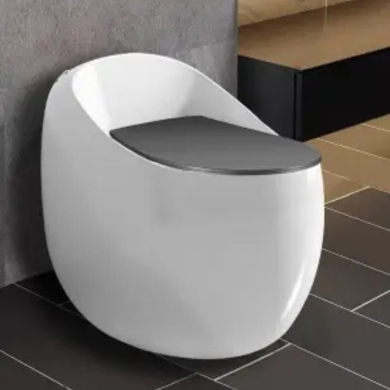 Modern Floor Mounted Flush Toilet Seat Included Urine Toilet for Bathroom Grey Clearhalo 'Bathroom Remodel & Bathroom Fixtures' 'Home Improvement' 'home_improvement' 'home_improvement_toilets' 'Toilets & Bidets' 'Toilets' 7139672