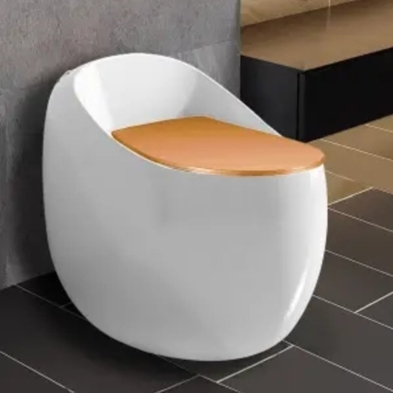 Modern Floor Mounted Flush Toilet Seat Included Urine Toilet for Bathroom Orange Clearhalo 'Bathroom Remodel & Bathroom Fixtures' 'Home Improvement' 'home_improvement' 'home_improvement_toilets' 'Toilets & Bidets' 'Toilets' 7139673