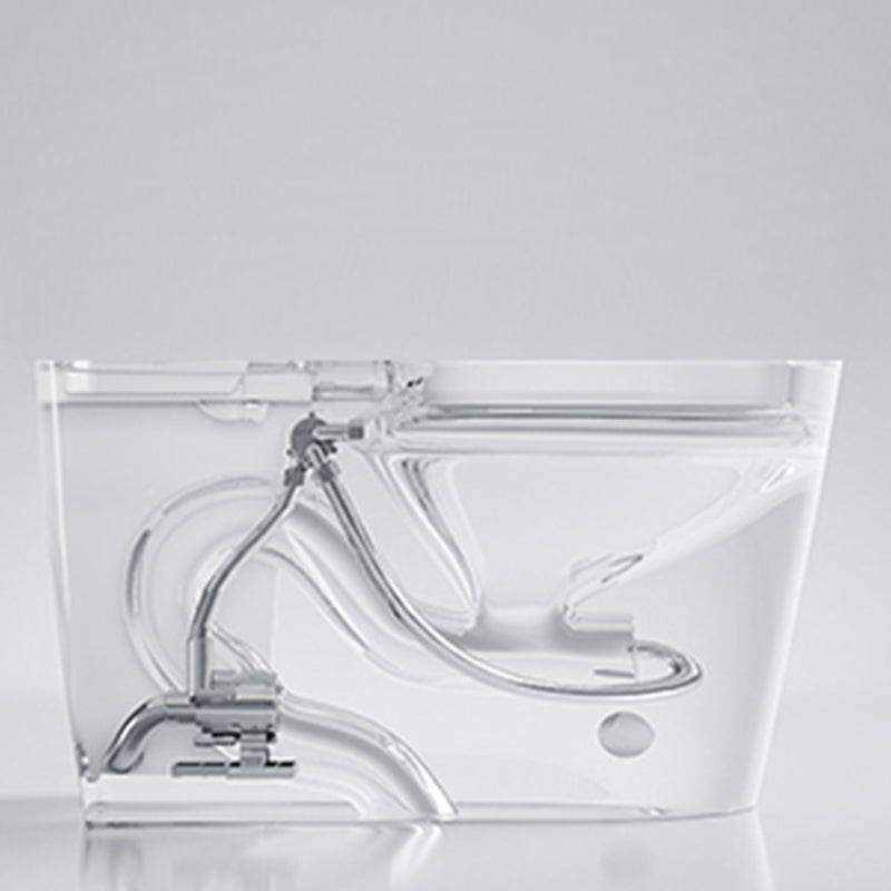 Modern Floor Mounted Toilet Bowl Porcelain Siphon Jet Flush Toilet Clearhalo 'Bathroom Remodel & Bathroom Fixtures' 'Home Improvement' 'home_improvement' 'home_improvement_toilets' 'Toilets & Bidets' 'Toilets' 7139693