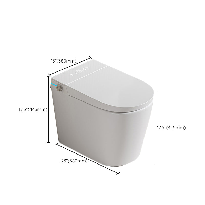 Modern Floor Mounted Toilet Bowl Porcelain Siphon Jet Flush Toilet Clearhalo 'Bathroom Remodel & Bathroom Fixtures' 'Home Improvement' 'home_improvement' 'home_improvement_toilets' 'Toilets & Bidets' 'Toilets' 7139698