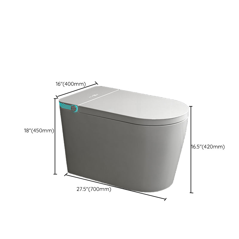 Modern Floor Mount Flush Toilet Heated Seat Included White Toilet Bowl for Washroom Clearhalo 'Bathroom Remodel & Bathroom Fixtures' 'Home Improvement' 'home_improvement' 'home_improvement_toilets' 'Toilets & Bidets' 'Toilets' 7139711