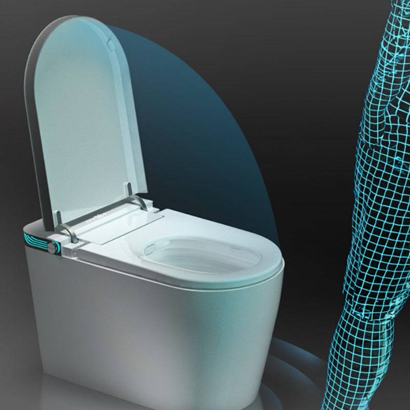 Modern Floor Mount Flush Toilet Siphon Jet Toilet Bowl with Slow Close Seat for Washroom Clearhalo 'Bathroom Remodel & Bathroom Fixtures' 'Home Improvement' 'home_improvement' 'home_improvement_toilets' 'Toilets & Bidets' 'Toilets' 7139735