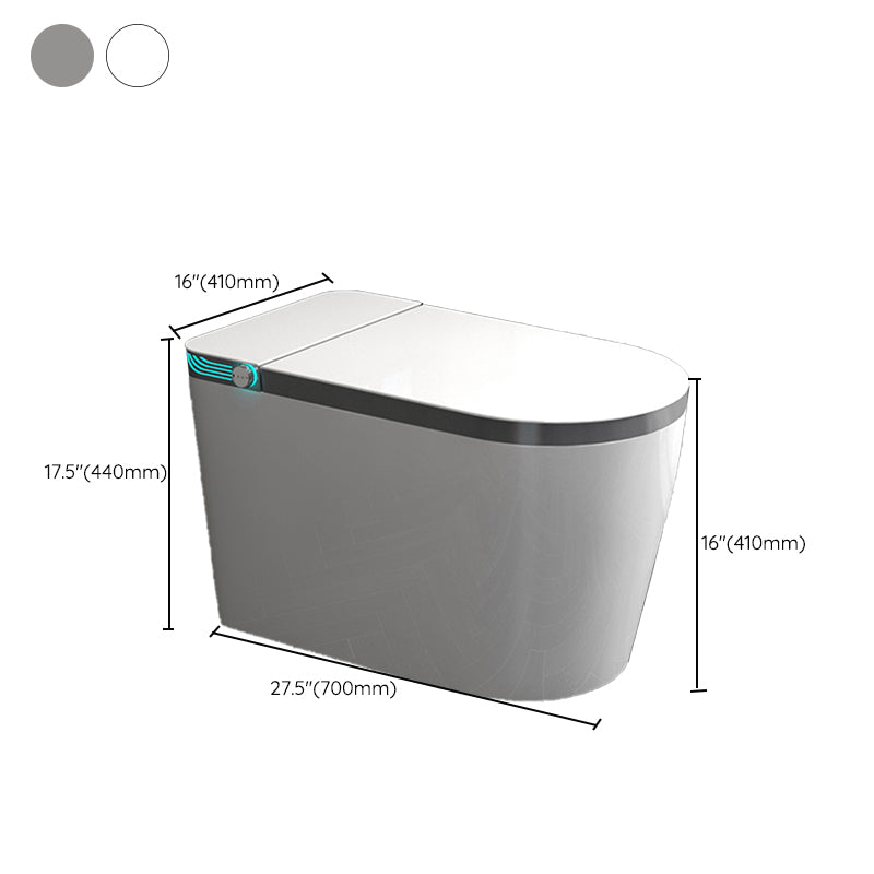 Modern Floor Mount Flush Toilet Siphon Jet Toilet Bowl with Slow Close Seat for Washroom Clearhalo 'Bathroom Remodel & Bathroom Fixtures' 'Home Improvement' 'home_improvement' 'home_improvement_toilets' 'Toilets & Bidets' 'Toilets' 7139737