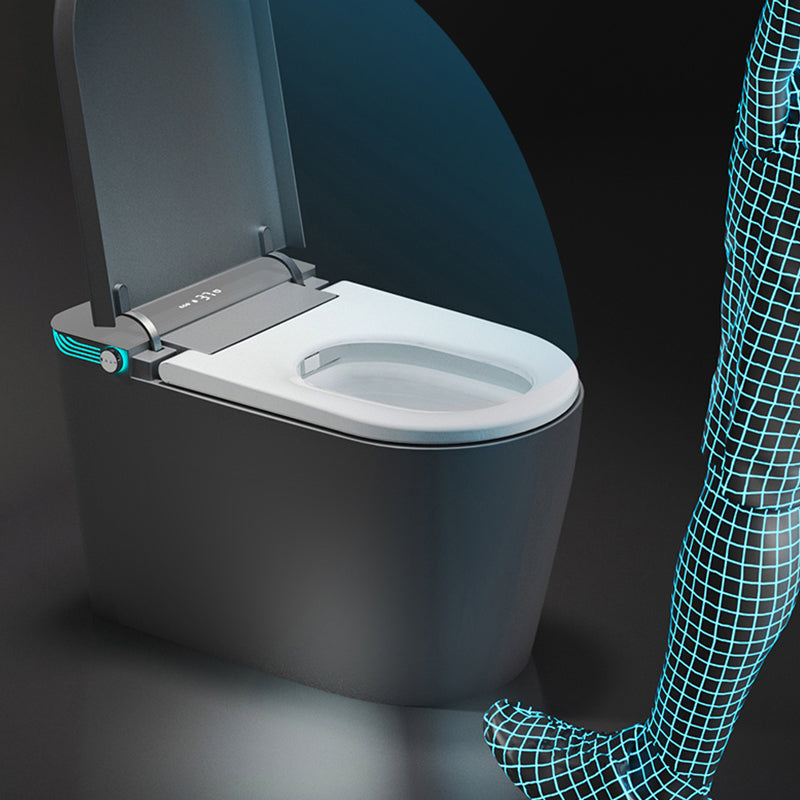 Modern Floor Mounted Flush Toilet Siphon Jet Urine Toilet with Heated Seat for Washroom Clearhalo 'Bathroom Remodel & Bathroom Fixtures' 'Home Improvement' 'home_improvement' 'home_improvement_toilets' 'Toilets & Bidets' 'Toilets' 7139778