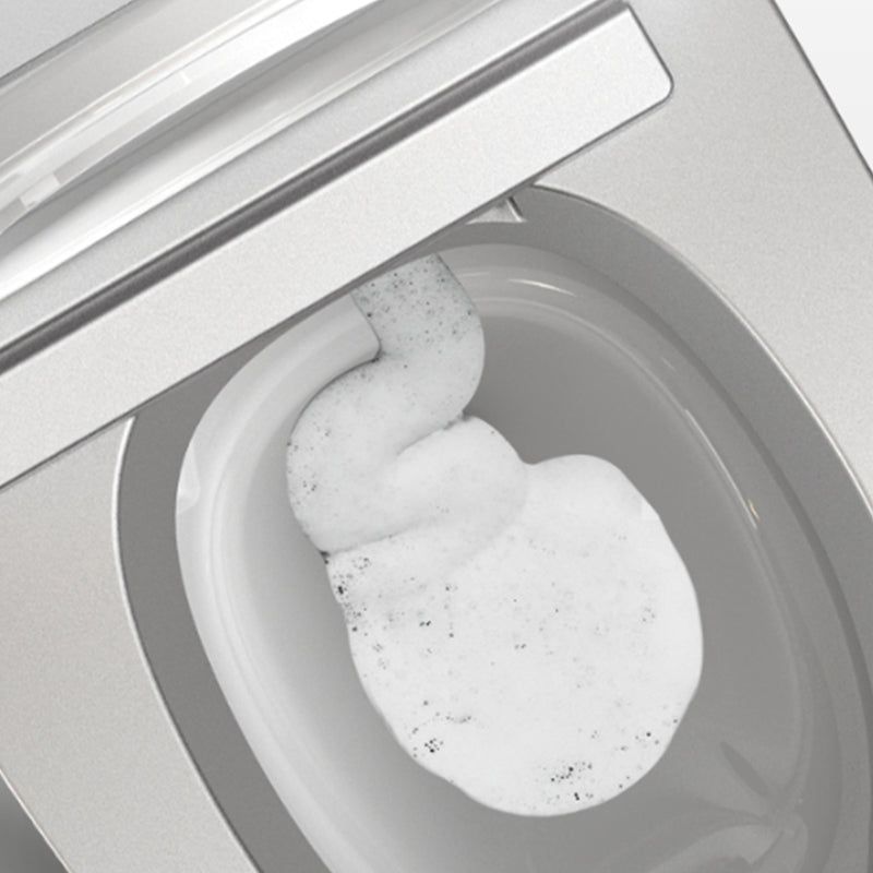 Modern Floor Mount Flush Toilet Siphon Jet Urine Toilet with Heated Seat for Washroom Clearhalo 'Bathroom Remodel & Bathroom Fixtures' 'Home Improvement' 'home_improvement' 'home_improvement_toilets' 'Toilets & Bidets' 'Toilets' 7139793