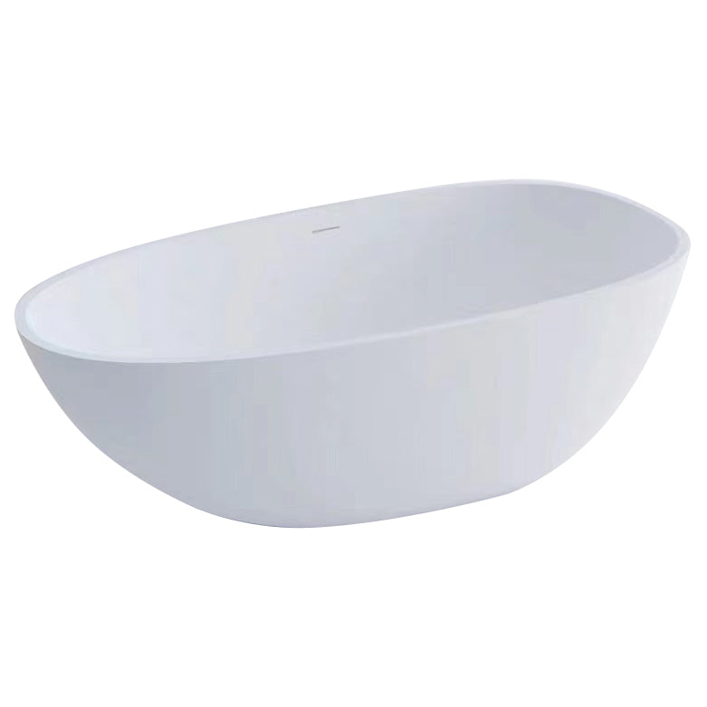 Freestanding Soaking Bath Antique Finish Oval Modern Bathtub (Faucet not Included) Clearhalo 'Bathroom Remodel & Bathroom Fixtures' 'Bathtubs' 'Home Improvement' 'home_improvement' 'home_improvement_bathtubs' 'Showers & Bathtubs' 7139814