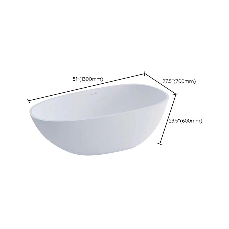 Freestanding Soaking Bath Antique Finish Oval Modern Bathtub (Faucet not Included) Clearhalo 'Bathroom Remodel & Bathroom Fixtures' 'Bathtubs' 'Home Improvement' 'home_improvement' 'home_improvement_bathtubs' 'Showers & Bathtubs' 7139820