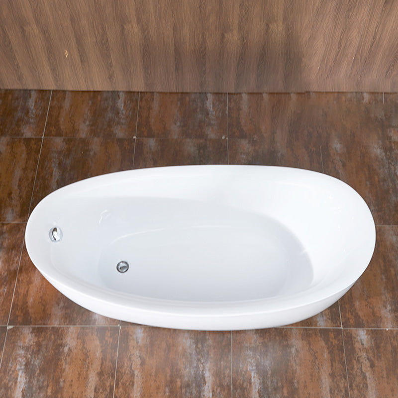 Modern Double Ended Slipper Bathtub Modern Freestanding Acrylic Bath Tub Clearhalo 'Bathroom Remodel & Bathroom Fixtures' 'Bathtubs' 'Home Improvement' 'home_improvement' 'home_improvement_bathtubs' 'Showers & Bathtubs' 7139843