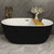 Acrylic Freestanding Soaking Bathtub Antique Finish Oval Modern Bath Tub Black Clearhalo 'Bathroom Remodel & Bathroom Fixtures' 'Bathtubs' 'Home Improvement' 'home_improvement' 'home_improvement_bathtubs' 'Showers & Bathtubs' 7139921