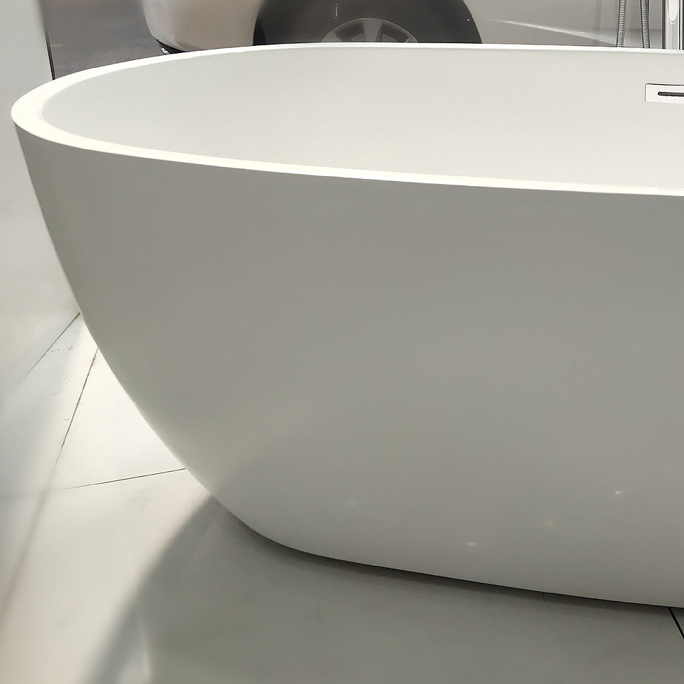 Acrylic Freestanding Soaking Bathtub Antique Finish Oval Modern Bath Tub Clearhalo 'Bathroom Remodel & Bathroom Fixtures' 'Bathtubs' 'Home Improvement' 'home_improvement' 'home_improvement_bathtubs' 'Showers & Bathtubs' 7139930