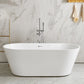 Modern Oval Freestanding Bathtub Antique Finish Soaking Bath Tub Tub Clearhalo 'Bathroom Remodel & Bathroom Fixtures' 'Bathtubs' 'Home Improvement' 'home_improvement' 'home_improvement_bathtubs' 'Showers & Bathtubs' 7139937