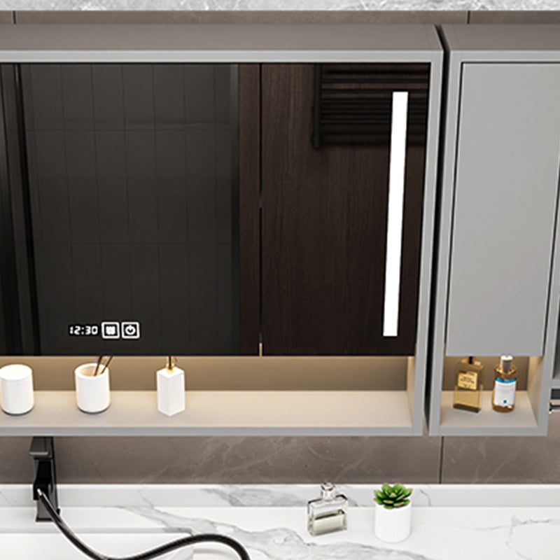 Modern Bathroom Sink Vanity Wooden Mirror Vanity Cabinet with Storage Shelving Clearhalo 'Bathroom Remodel & Bathroom Fixtures' 'Bathroom Vanities' 'bathroom_vanities' 'Home Improvement' 'home_improvement' 'home_improvement_bathroom_vanities' 7145418