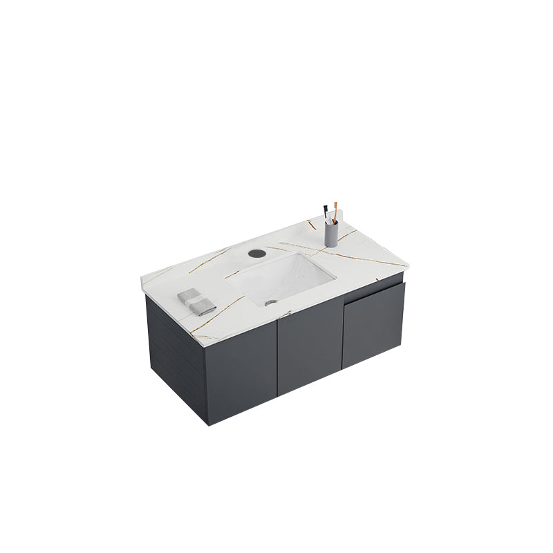 Wall Mounted Bathroom Vanity Modern Metal Vanity Set with Sink Included Bathroom Vanity 36"L x 19"W x 17"H Clearhalo 'Bathroom Remodel & Bathroom Fixtures' 'Bathroom Vanities' 'bathroom_vanities' 'Home Improvement' 'home_improvement' 'home_improvement_bathroom_vanities' 7145465