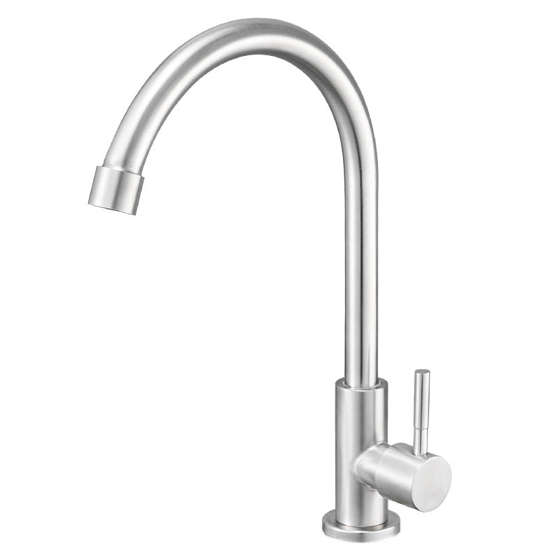Modern Bridge Faucet Stainless Steel Swivel Spout Spray Kitchen Faucet Clearhalo 'Home Improvement' 'home_improvement' 'home_improvement_kitchen_faucets' 'Kitchen Faucets' 'Kitchen Remodel & Kitchen Fixtures' 'Kitchen Sinks & Faucet Components' 'kitchen_faucets' 7147298