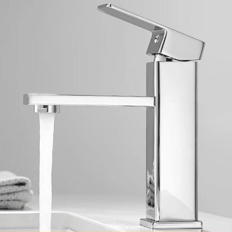 Modern Bridge Faucet Stainless Steel Swivel Spout Spray Kitchen Faucet Silver Square Faucet Hot Cold Water Dispensers Clearhalo 'Home Improvement' 'home_improvement' 'home_improvement_kitchen_faucets' 'Kitchen Faucets' 'Kitchen Remodel & Kitchen Fixtures' 'Kitchen Sinks & Faucet Components' 'kitchen_faucets' 7147299