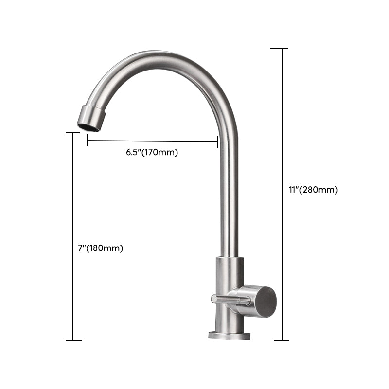 Modern Bridge Faucet Stainless Steel Swivel Spout Spray Kitchen Faucet Clearhalo 'Home Improvement' 'home_improvement' 'home_improvement_kitchen_faucets' 'Kitchen Faucets' 'Kitchen Remodel & Kitchen Fixtures' 'Kitchen Sinks & Faucet Components' 'kitchen_faucets' 7147318
