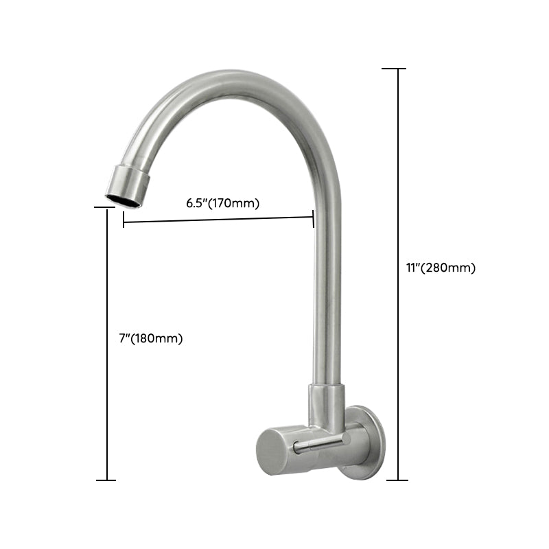 Modern Bridge Faucet Stainless Steel Swivel Spout Spray Kitchen Faucet Clearhalo 'Home Improvement' 'home_improvement' 'home_improvement_kitchen_faucets' 'Kitchen Faucets' 'Kitchen Remodel & Kitchen Fixtures' 'Kitchen Sinks & Faucet Components' 'kitchen_faucets' 7147320