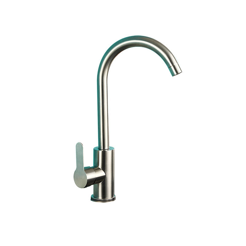 Modern Gooseneck One Handle Pot Filler Standard Low Profile Filler Supply Lines Included Clearhalo 'Home Improvement' 'home_improvement' 'home_improvement_kitchen_faucets' 'Kitchen Faucets' 'Kitchen Remodel & Kitchen Fixtures' 'Kitchen Sinks & Faucet Components' 'kitchen_faucets' 7147410